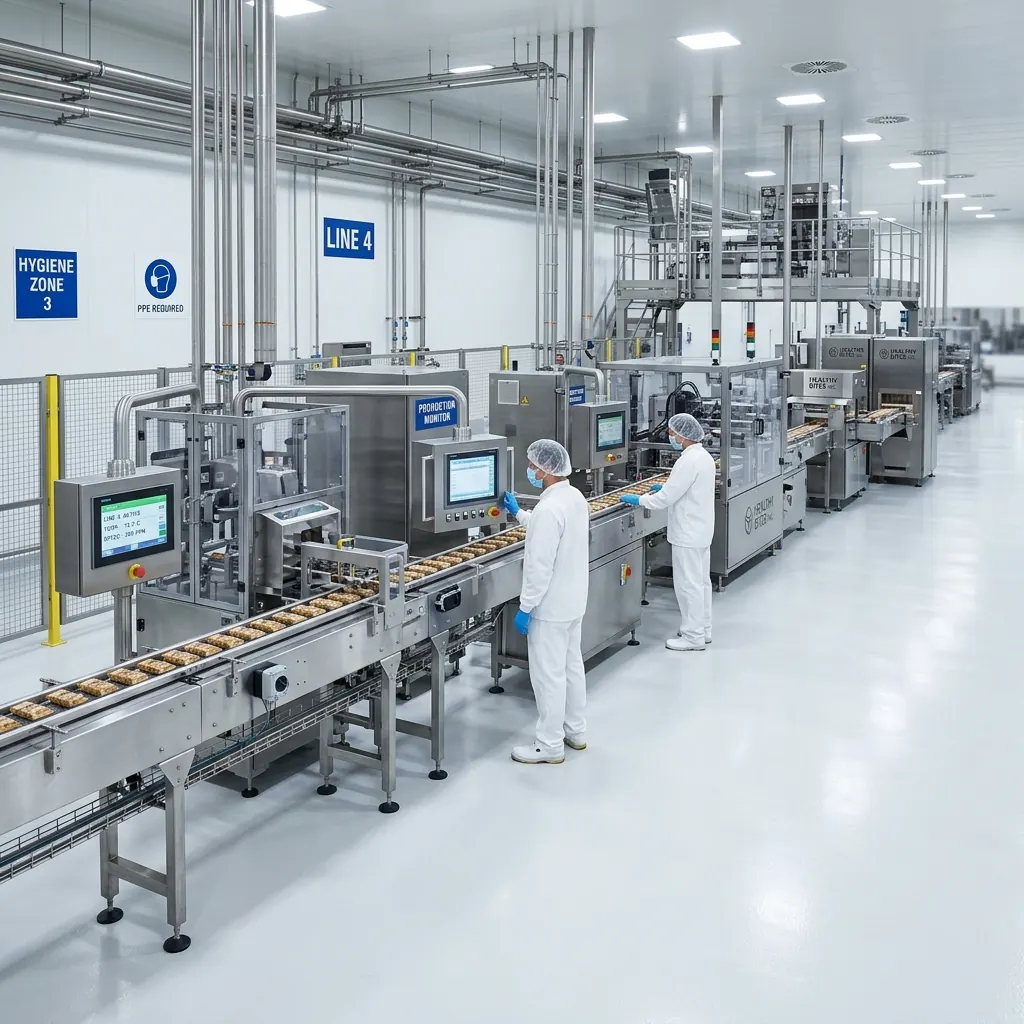 Produktionslinie in der Lebensmittelindustrie
